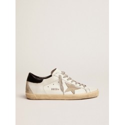 Men's Super-Star with black heel tab and metal stud lettering