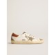 Super-Star with suede star and brown leather heel tab