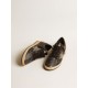 Men’s Ball Star LAB in black nappa with studded black leather star