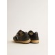 Ball Star in black nappa with suede star and black nappa heel tab