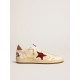 Men's Ball Star LTD in nylon with pomegranate suede star and leather heel tab