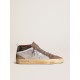 Mid Star in mesh and suede with a silver leather star