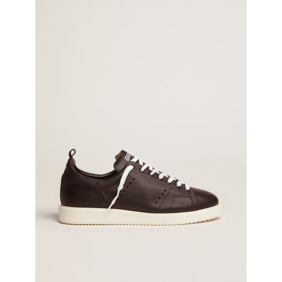 Men's Starter in leather with star printed on the heel tab