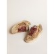 Men's Stardan LTD in animal-print pony skin with gold glitter star