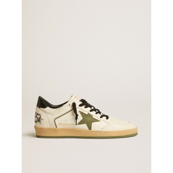 Men's Ball Star LTD in nappa leather with canvas star and black leather heel tab