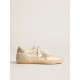 Men’s Super-Star LAB in nylon with dove-gray star and ice-gray suede inserts