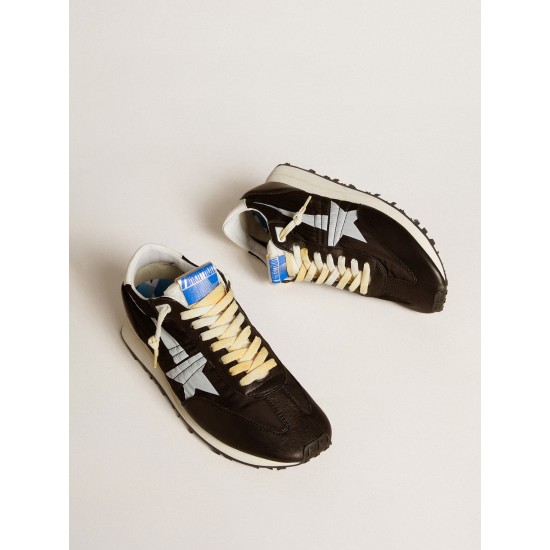 Men’s Marathon with black nylon upper and white star