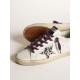 Super-Star with leopard pony skin star and brown nubuck heel tab