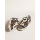 Super-Star in glitter with a brown star and lilac heel tab