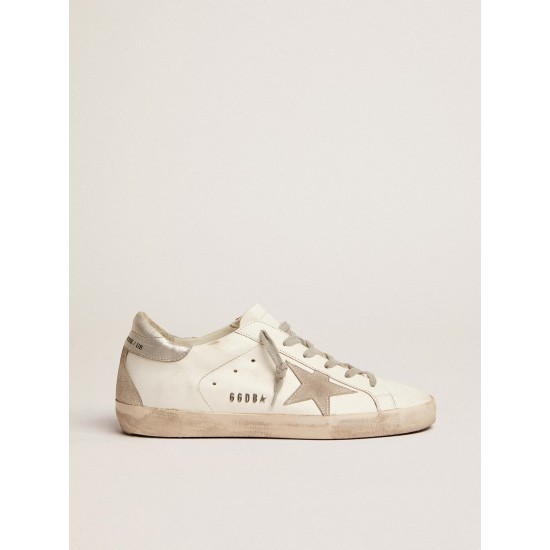 Super-Star with silver heel tab and metal stud lettering