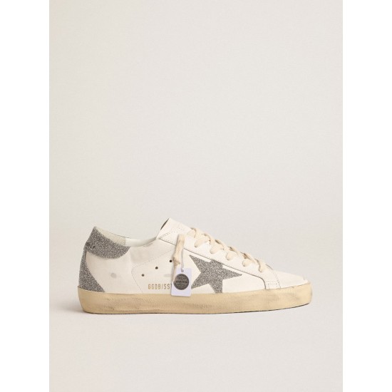 Women’s Super-Star with silver Swarovski crystal star and heel tab