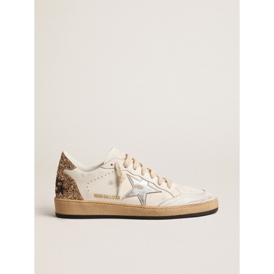 Ball Star with metallic leather star and glitter heel tab