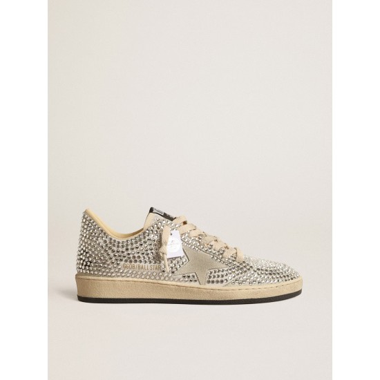 Ball Star LTD with Swarovski crystals and gray suede star