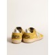 Ball Star in honey suede with silver leather star and heel tab