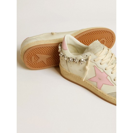 Women's Ball Star LTD with pink leather star and crystal decoration