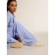 Ball Star LTD in baby blue nappa with white star