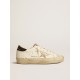 Hi Star with platinum metallic leather star and glitter heel tab