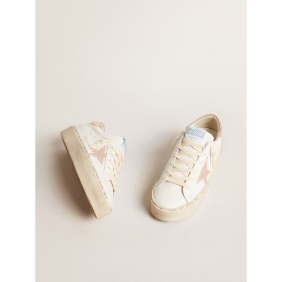 Hi Star LTD with old rose suede star and heel tab with pearls