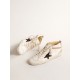 Mid Star LTD in nappa with glitter star and nude leather flash