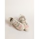 Mid Star LTD in silver metallic leather with pink star and flash
