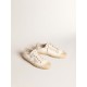 V-Star in nappa leather with ice-gray suede star and heel tab