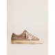Women's V-Star in dove-gray suede with light gray leather star