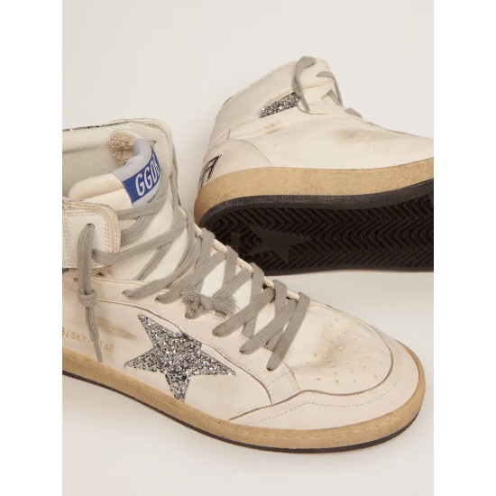 Women's Sky-Star with signature on the ankle and silver inserts