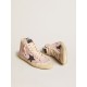 Francy Penstar in pink suede with gray glitter star