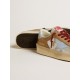 Women's silver Stardan LTD with light blue leather star and nubuck inserts