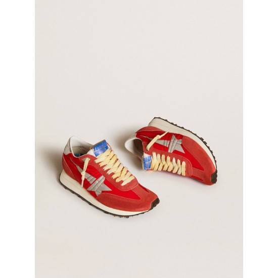 Women’s Marathon with red nylon upper and silver star