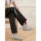 Slide distressed suede and leather high-top sneakers