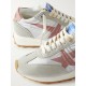 Running Marathon leather-trimmed suede and ripstop sneakers