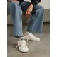 Super-Star distressed glittered leather sneakers