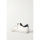 Old School distressed leather sneakers
